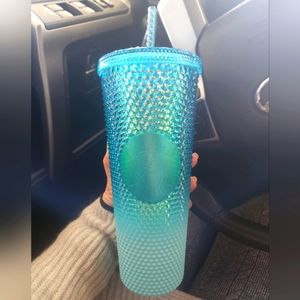 Starbucks Ombre Bling Studded Tumbler Glacier Blue 2023 NWT Venti